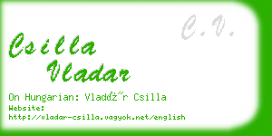 csilla vladar business card